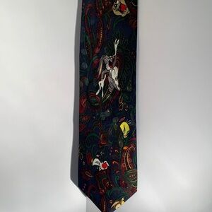 Disney? Dark Multicolor Character Tie
